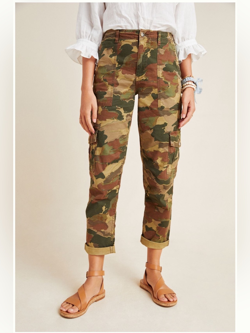 Anthropologie Nieves Relaxed Cargo Pants